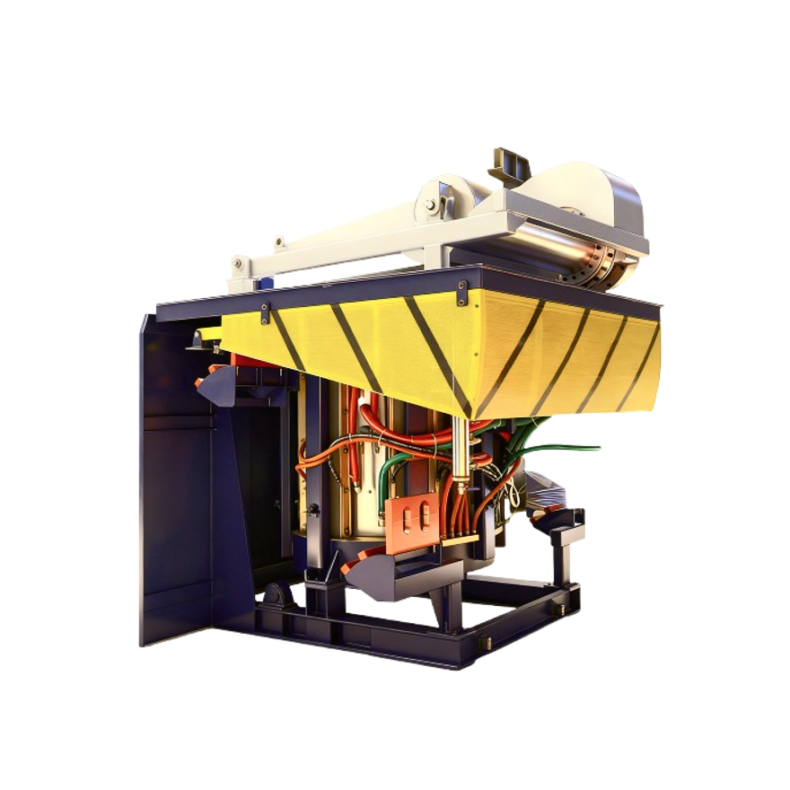 Coreless Induction Metal Melting Furnace with Steel Shell
